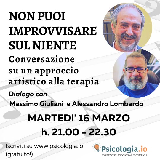 Webinar su psicoterapia e arte (soprattutto musica)